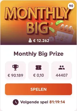 Monthly Big bij Winnitt Casino